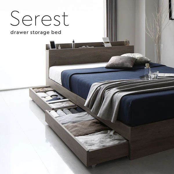引き出し収納付きベッド 『Serest セレスト』 ホワイト - Image 10