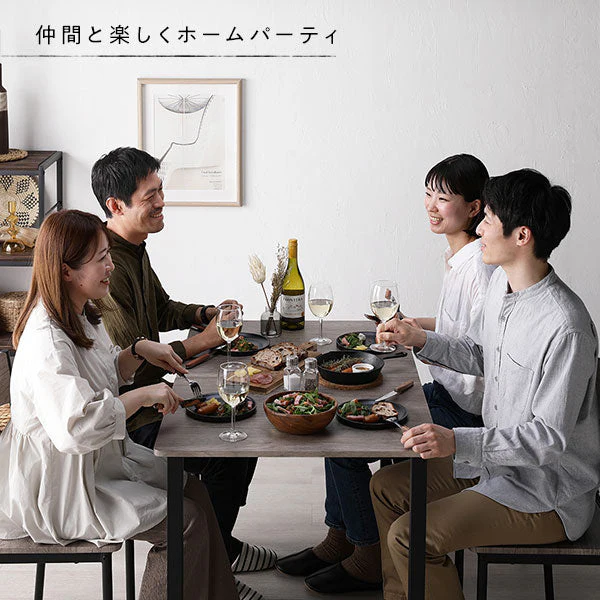 角型 ダイニングテーブル 『BOLIQ ボリック』 グレージュ×ブラック - Image 13