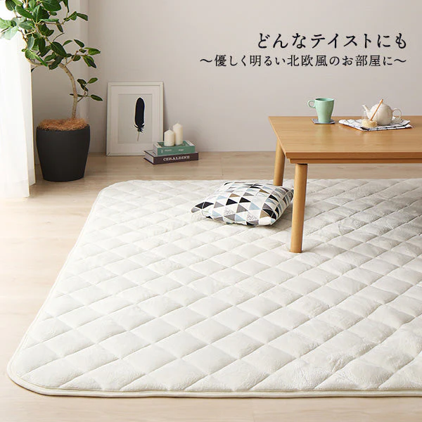フランネルこたつ 敷き布団 単品 正方形(約)145×145cm ネイビー - Image 15