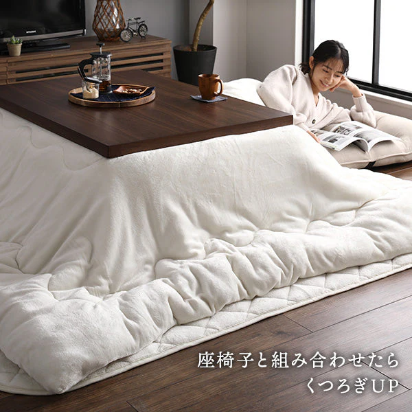 フランネルこたつ 敷き布団 単品 正方形(約)190×190cm ネイビー - Image 18