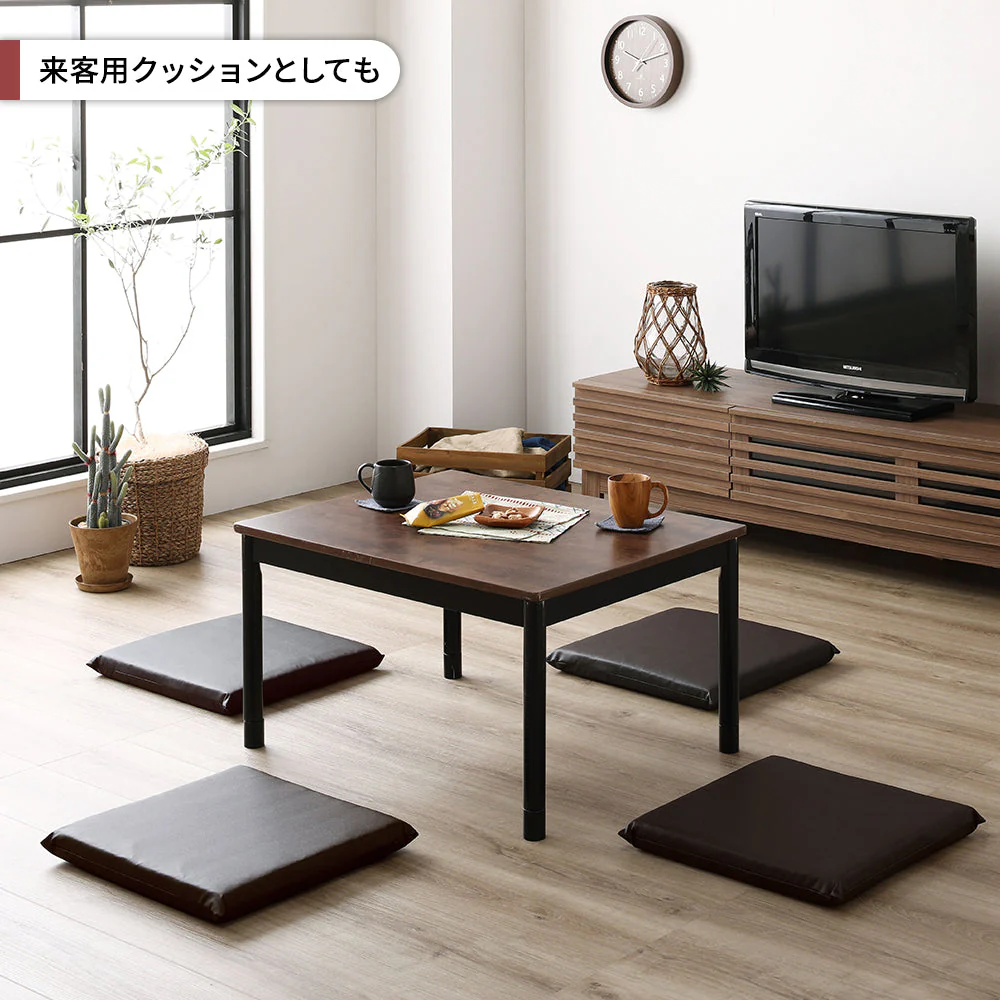 座布団クッション（フラット・レギュラータイプ）レッド - Image 15