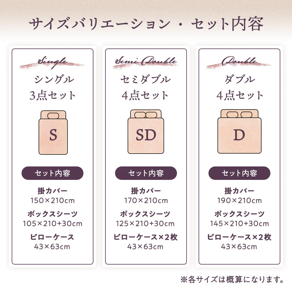 フリルデザイン ベッドカバーセット ダークグレー - Image 12