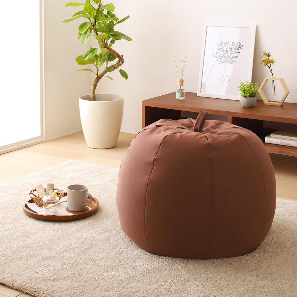 リンゴ型 ビーズクッション 単品（スモール） ブルー - Image 28