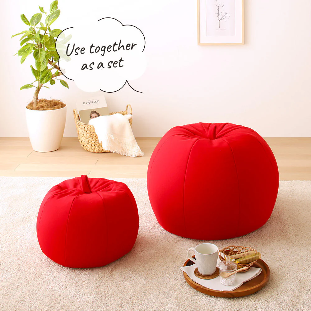 リンゴ型 ビーズクッション 単品（スモール） ブラウン - Image 17