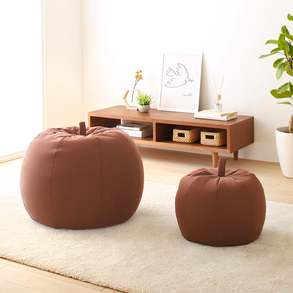 リンゴ型 ビーズクッション 単品（スモール） ブラウン - Image 26