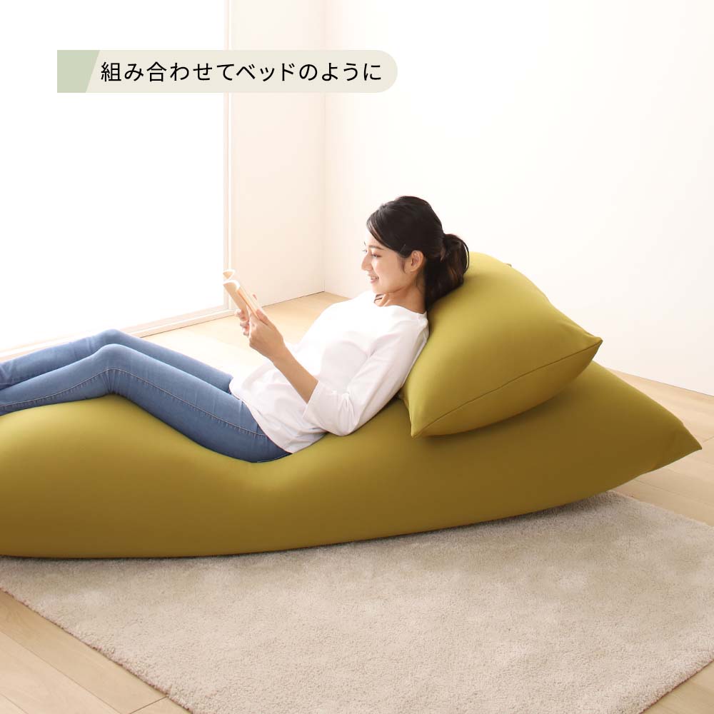 からだを包み込む なめらかビーズクッション スモール 単品 レッド - Image 23