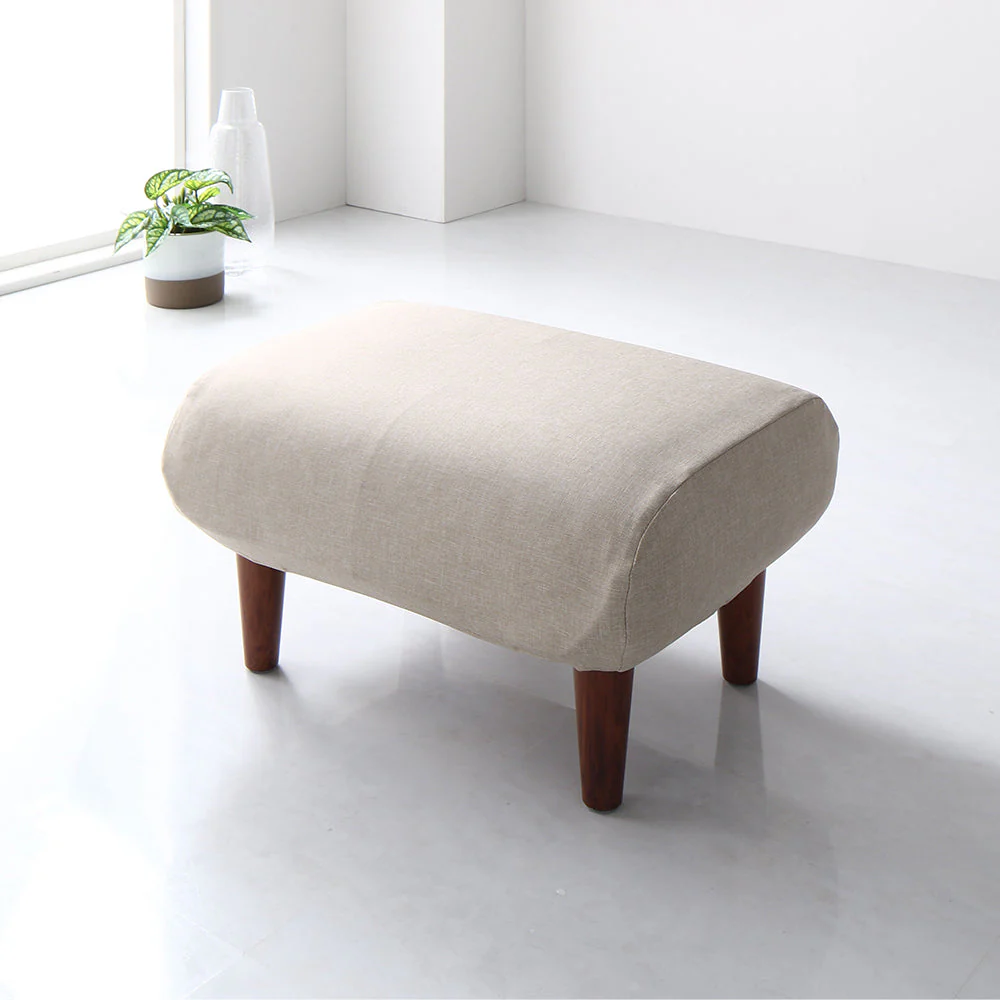 ハイバックソファ専用カバー オットマン用  ブラウン - Image 8
