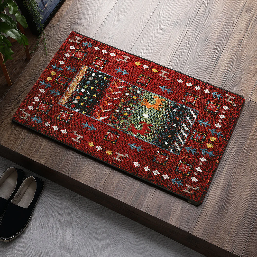 トルコ製 ウィルトン織り 玄関マット 約70×120cm イズミル（ベージュ） - Image 14