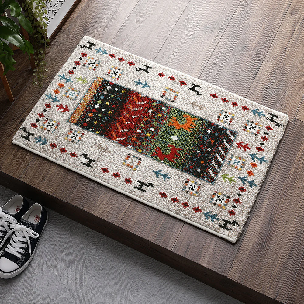 トルコ製 ウィルトン織り 玄関マット 約70×120cm サハラ（マルチ） - Image 14