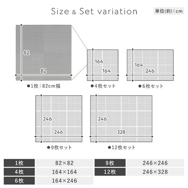 市松柄くすみカラー い草風 置き畳 ユニット畳【単色市松】82cm幅 1枚(単品) ピンク - Image 21