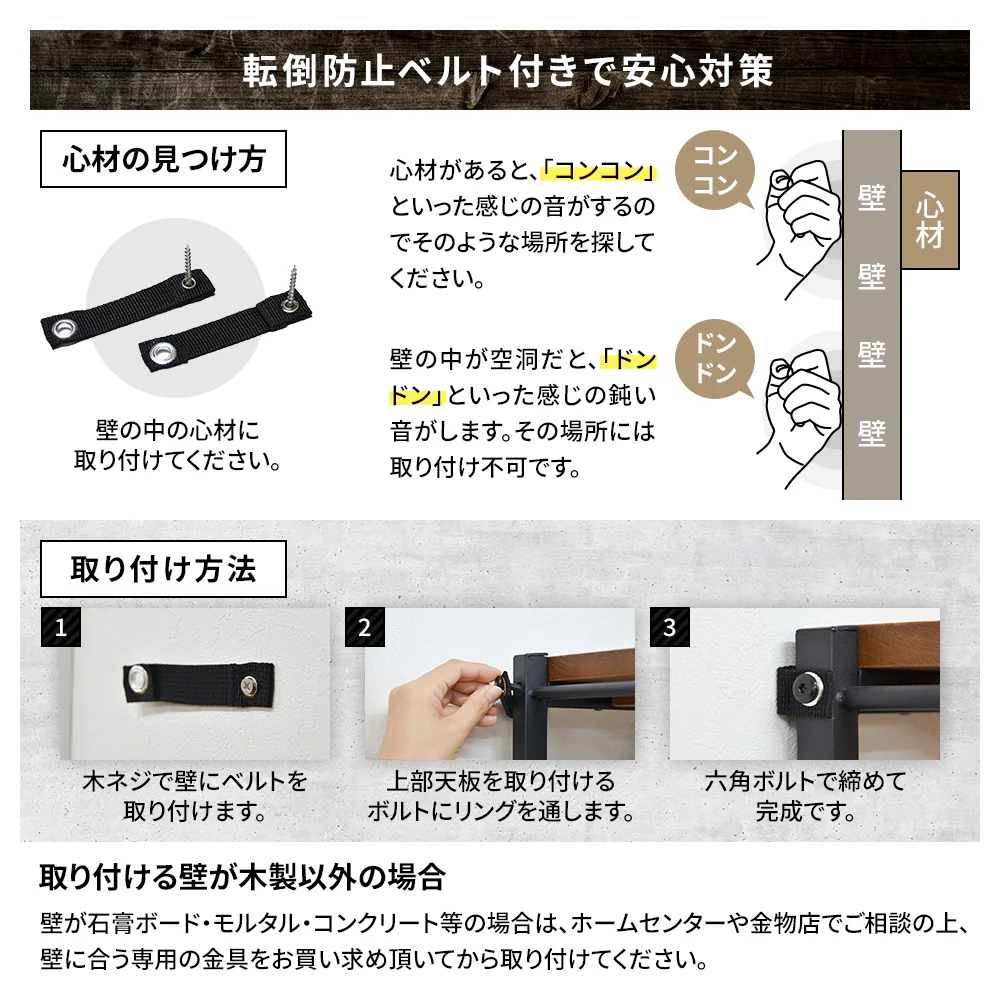 オープンラック 幅90cm 3段タイプ - Image 14