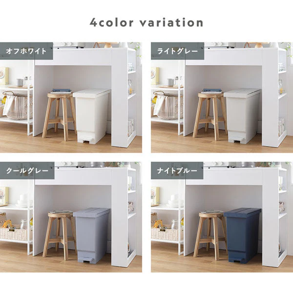 【日本製】省スペース開閉 バタフライオープンごみ箱 ペダル式 32L 2個組 ライトグレー - Image 3