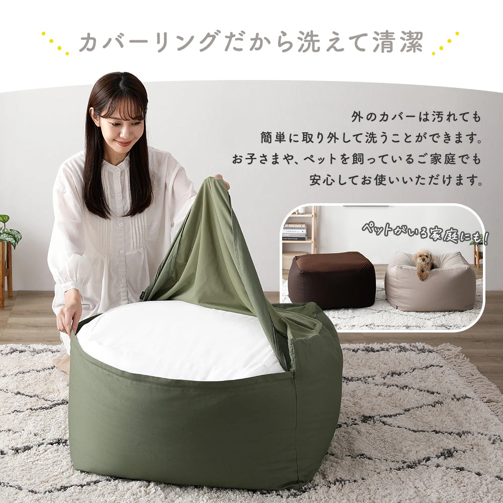 日本製 ビーズクッション 『STIIBO』 単品 グレー - Image 20
