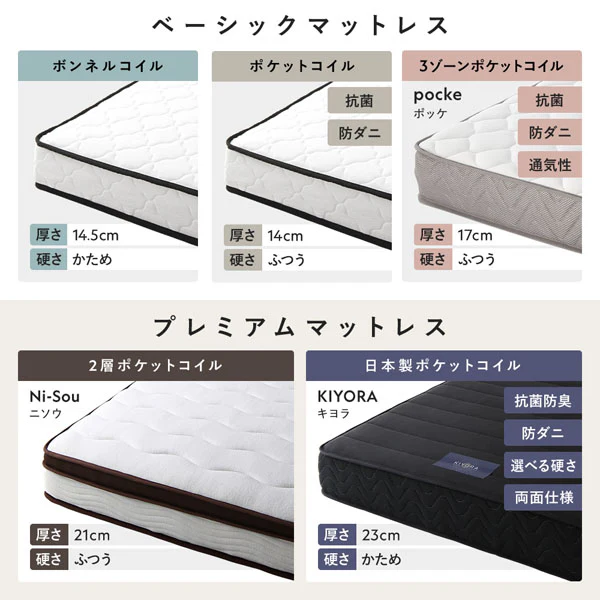 ホテルスタイル 連結ローベッド LED照明＆棚付き『CONCASA コンカーサ』ブラック - Image 24