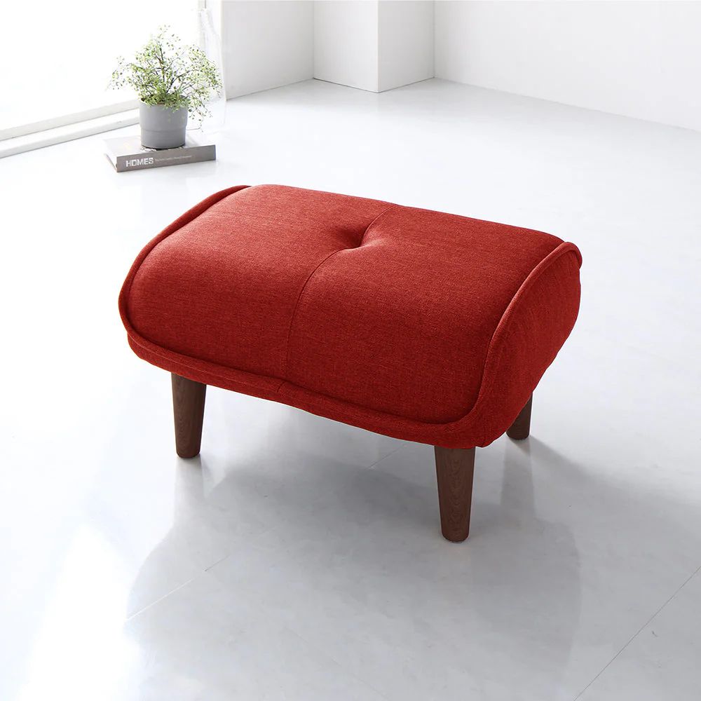 日本製 ポケットコイル オットマン単品 PVC生地 ブラウン - Image 28