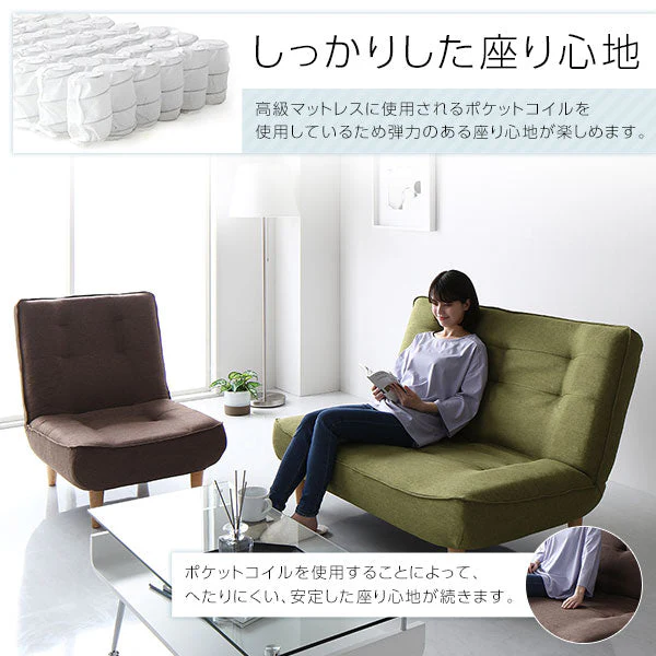 日本製 ポケットコイル オットマン単品 ファブリック生地 グレー - Image 10