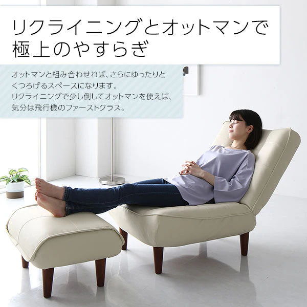 日本製 ポケットコイル オットマン単品 ファブリック生地 グレー - Image 11