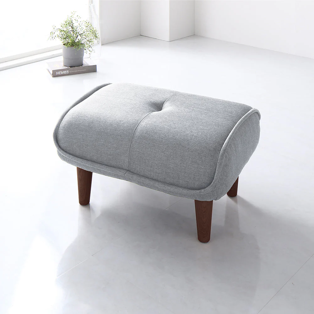 日本製 ポケットコイル オットマン単品 ファブリック生地 レッド - Image 20