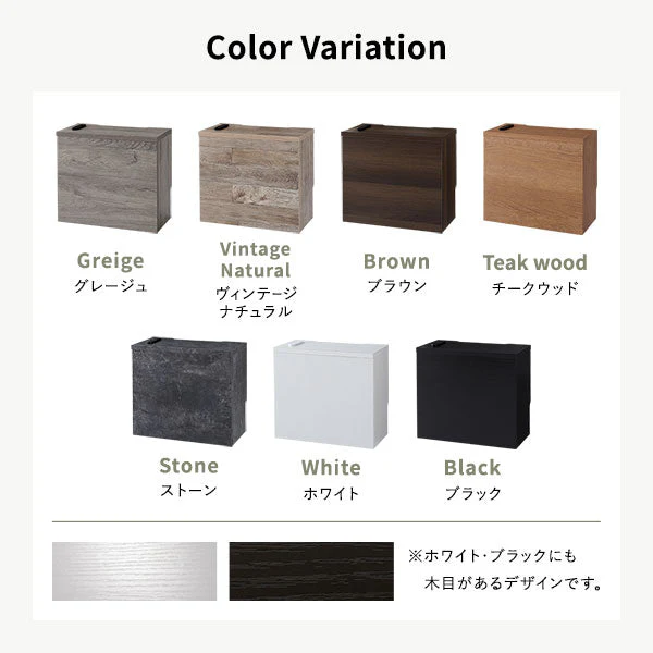 ケーブル収納BOX シリーズ 『Nelio ネリオ』角置きタイプ [幅40cm] ホワイト - Image 15