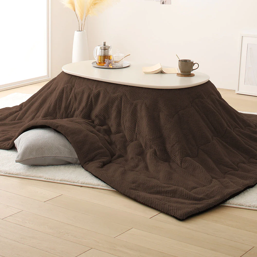 マイクロファイバー こたつ掛け布団(210×170cm) 単品 カーキ - Image 16