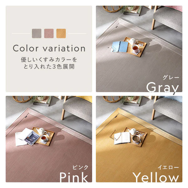 コーデュロイ調フランネル バイカラーシリーズ ラグ こたつ敷布団 180×240cm グレー - Image 7