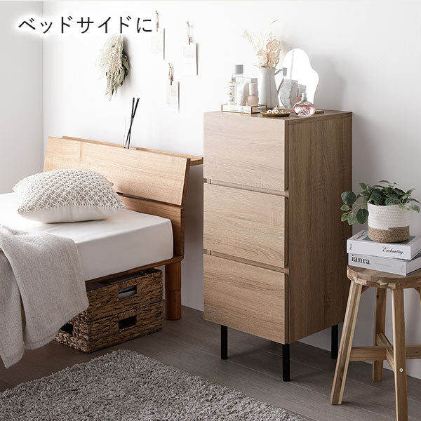 脚付きチェスト 『Stova ストーヴァ』 異素材MIX 大容量 ワイド4段 幅60cm ストーングレー - Image 21