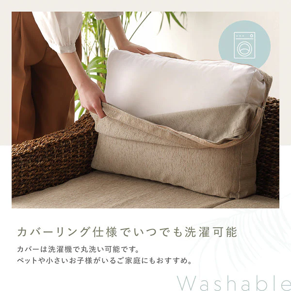 天然素材リゾートソファ（アバカ）1人掛け スノーホワイト - Image 11