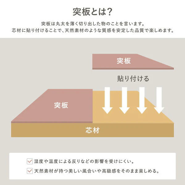 【専用脚単品】 高さが選べる 天然木 エクステンションテーブル 『Spinell スピネル』 高さ72cm ウォルナットブラウン - Image 16