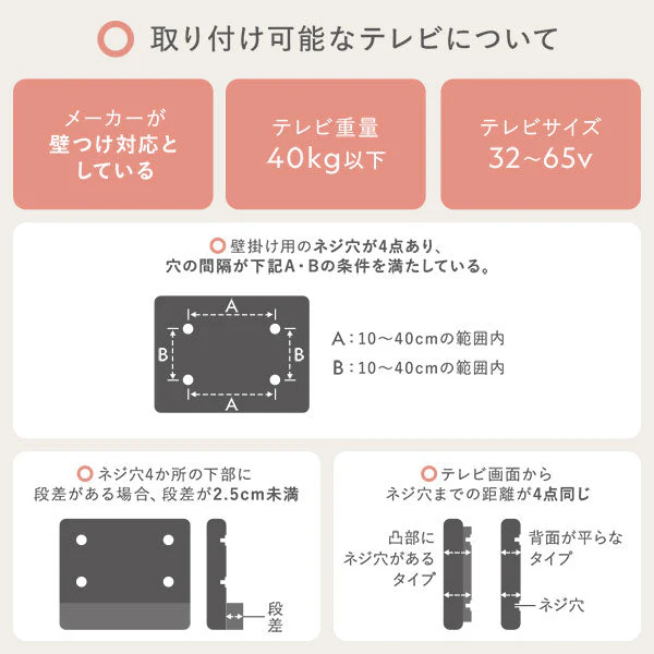 テレビスタンド 『Fliyga フリーガ』左右首振りタイプ ハイタイプ ホワイト 32～65型対応 震度7試験クリア - Image 27