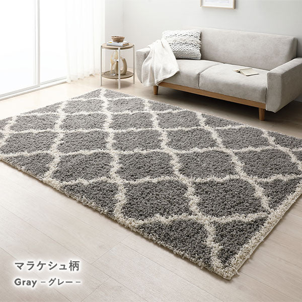 ウィルトン織りデザインラグ 約200×250cm マラケシュ柄 グレージュ - Image 3