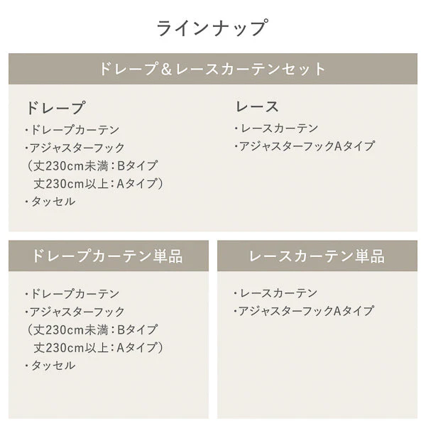 【2枚セット】日本製 20色から選べる1級遮光カーテン ドレープ幅200cm×1枚＋レース幅200cm×1枚 ペールイエロー - Image 30