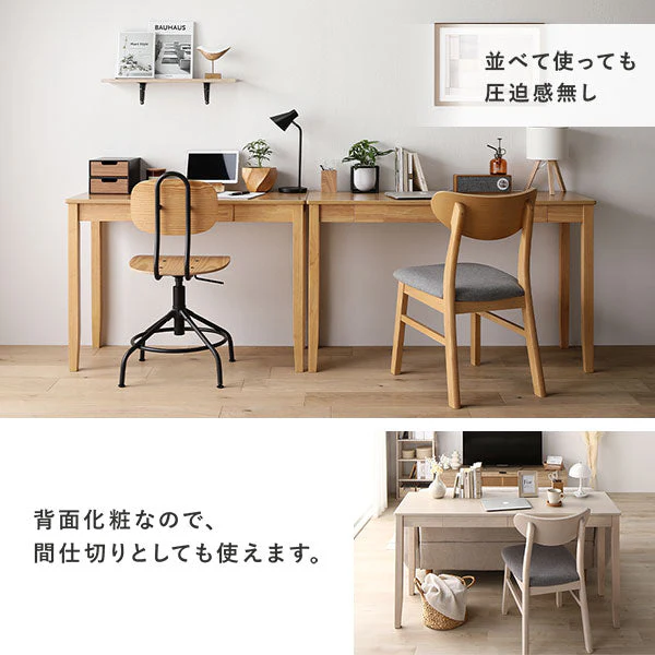 【旧仕様】天然木デスクキャビネット 『Keiju ケイユ』 キャスター付き 本体完成品 ホワイト - Image 18