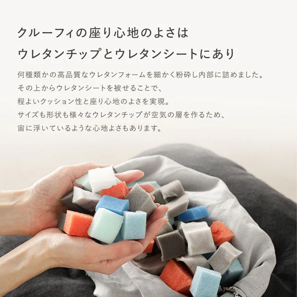 ウレタンクッションソファ 『Cloofy クルーフィ』 2人掛け単品 コーデュロイ生地 チャコールグレー - Image 11